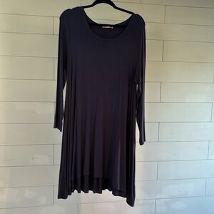 Joan‎ Vass navy swing dress